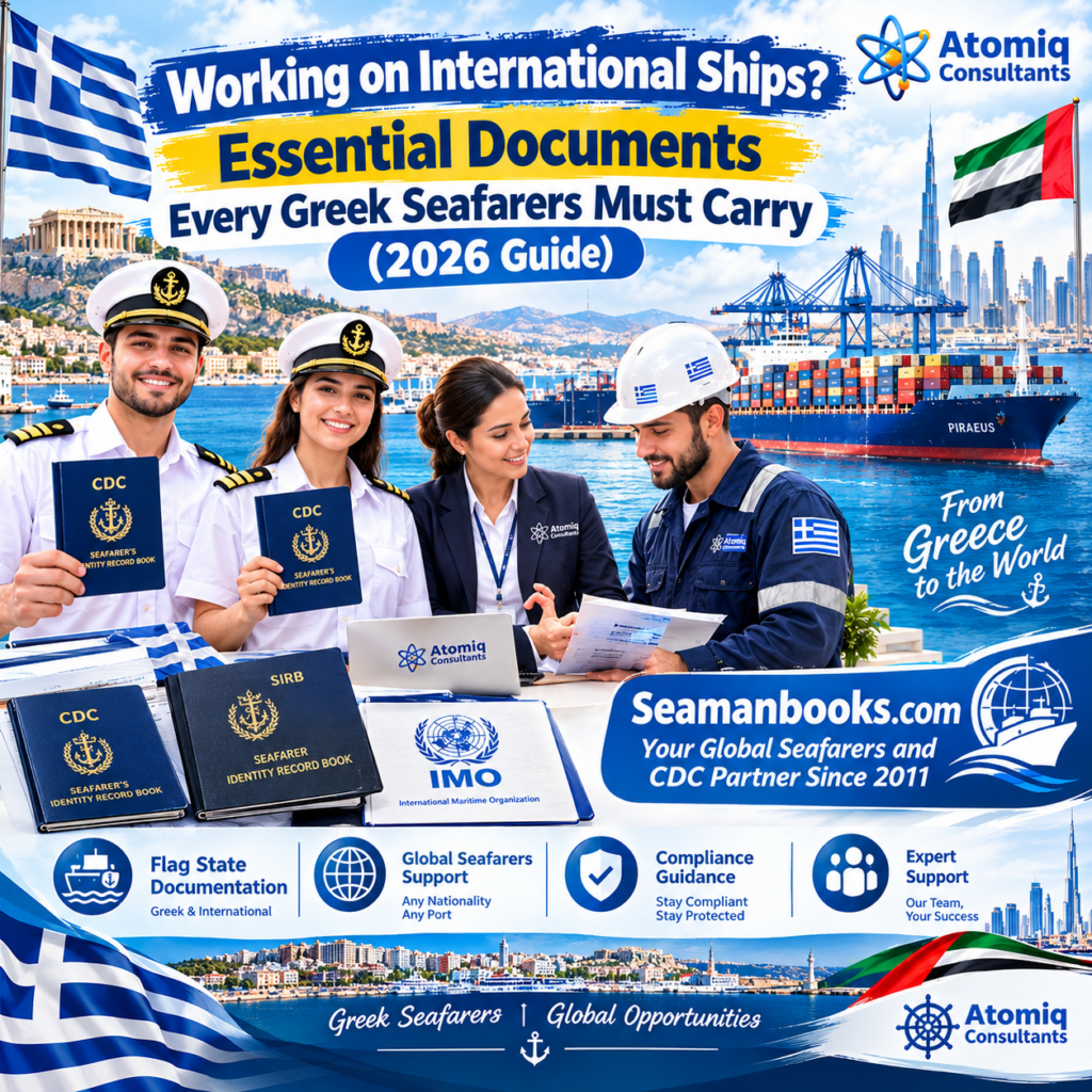Greek Seafarers required documents Must Carry before ready sails to International Ship sails