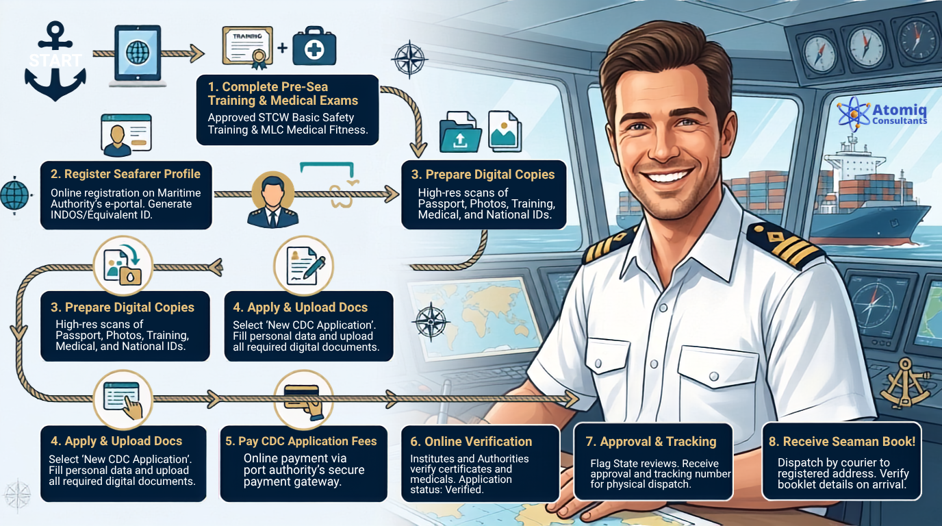 How to Apply seaman book in 2026 4 Steps
