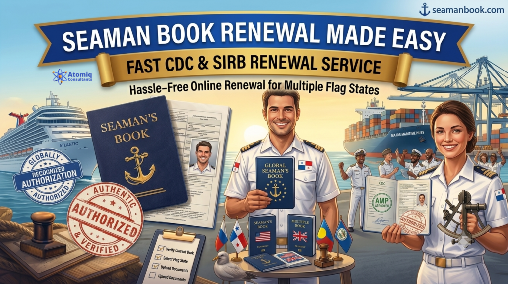 Seaman Book Renewal by Atomiq group consultants
