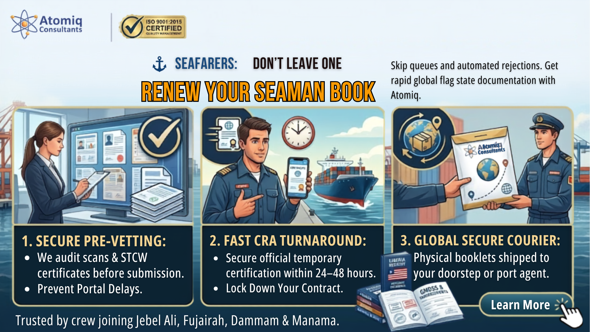 Seman book renewal with Atomiq consultants seamanbooks.com