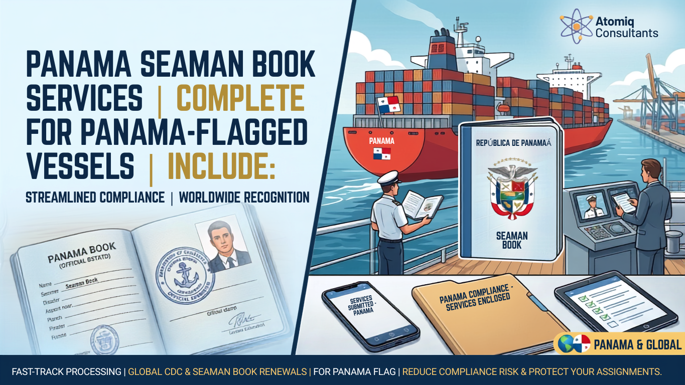 panama seaman book service Atomiq Consultants seamanbooks.com