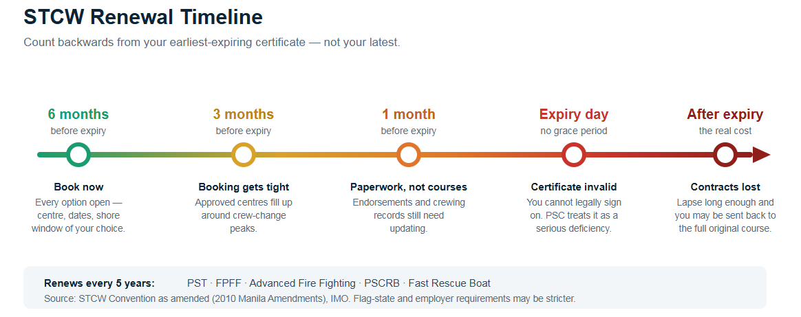 STCW Renewal Timeline