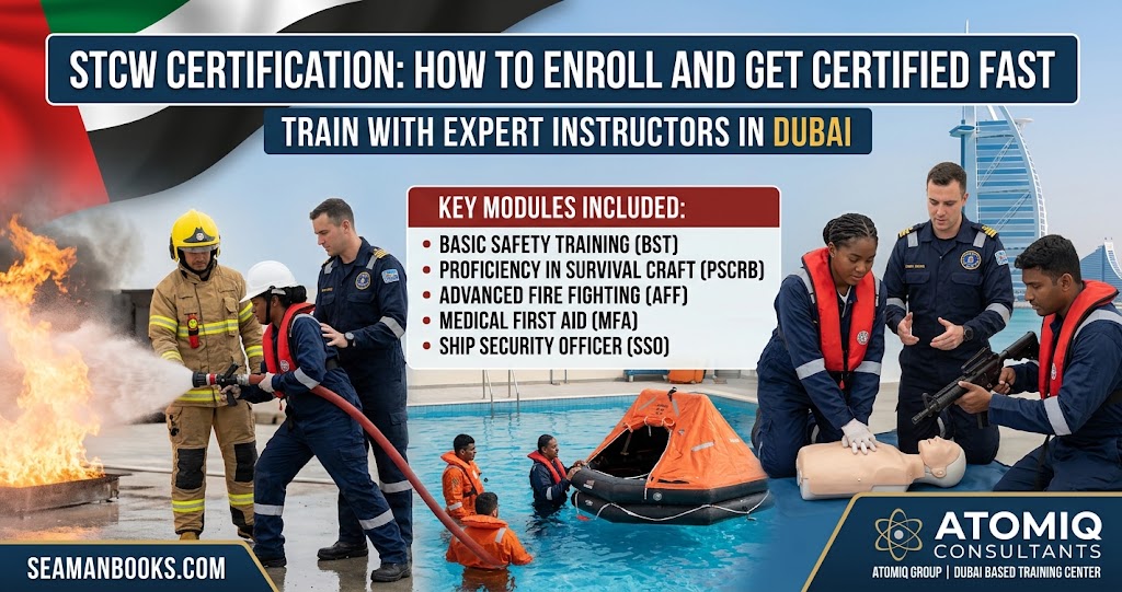 STCW Training Certification in Dubai Atomiq Group Seaman Books