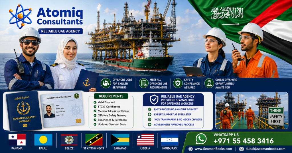 Saudi Arabia Seaman book for Offshore oil and Gas workers
