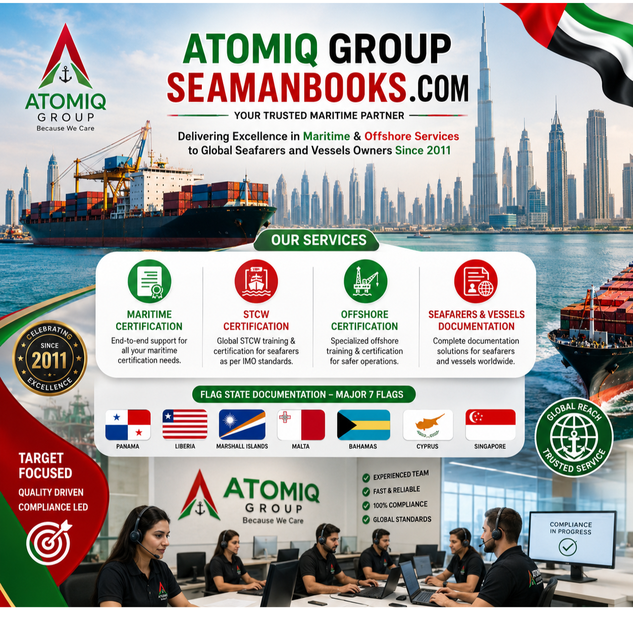 Seamanbooks.com Services Overview Atomiq Group Maritime Service