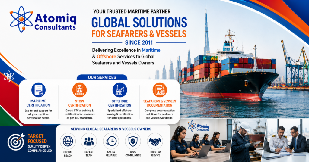 Seamanbooks.com Services Overview Atomiq Group Maritime Service Complete 2026 List