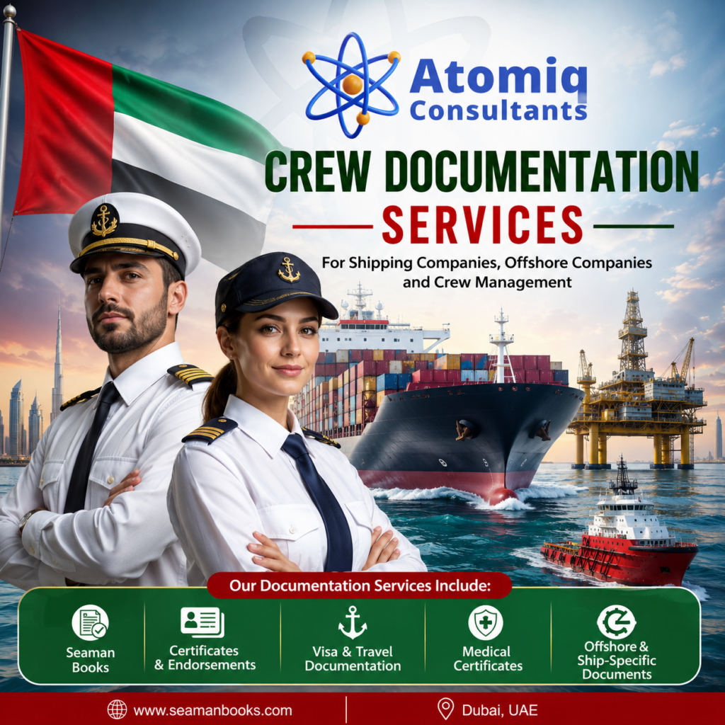 Maritime Crew Documentation Services from Atomiq Group SeamanBooks