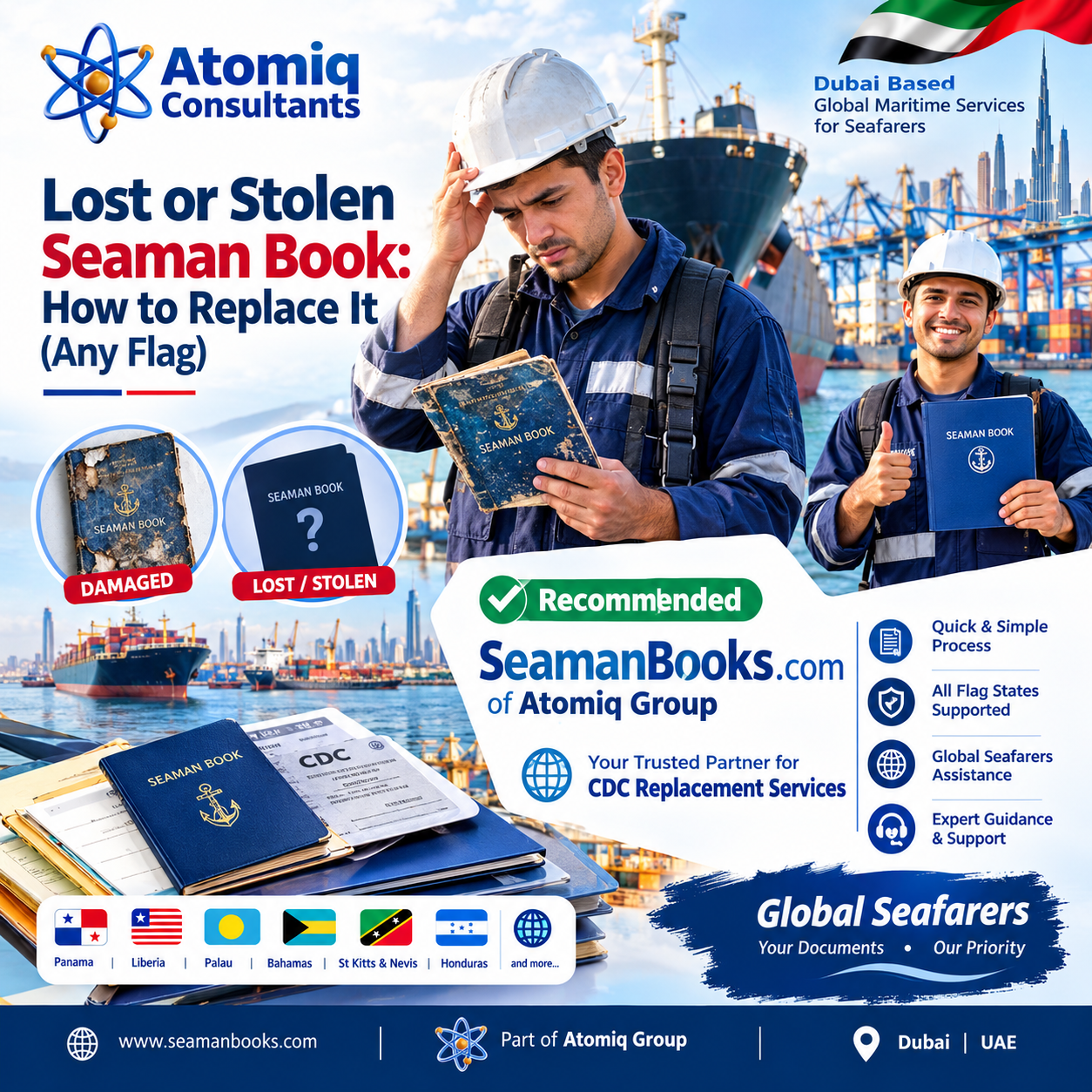 Maritime lost, Damaged or Stolen Seaman Book Replacement Services