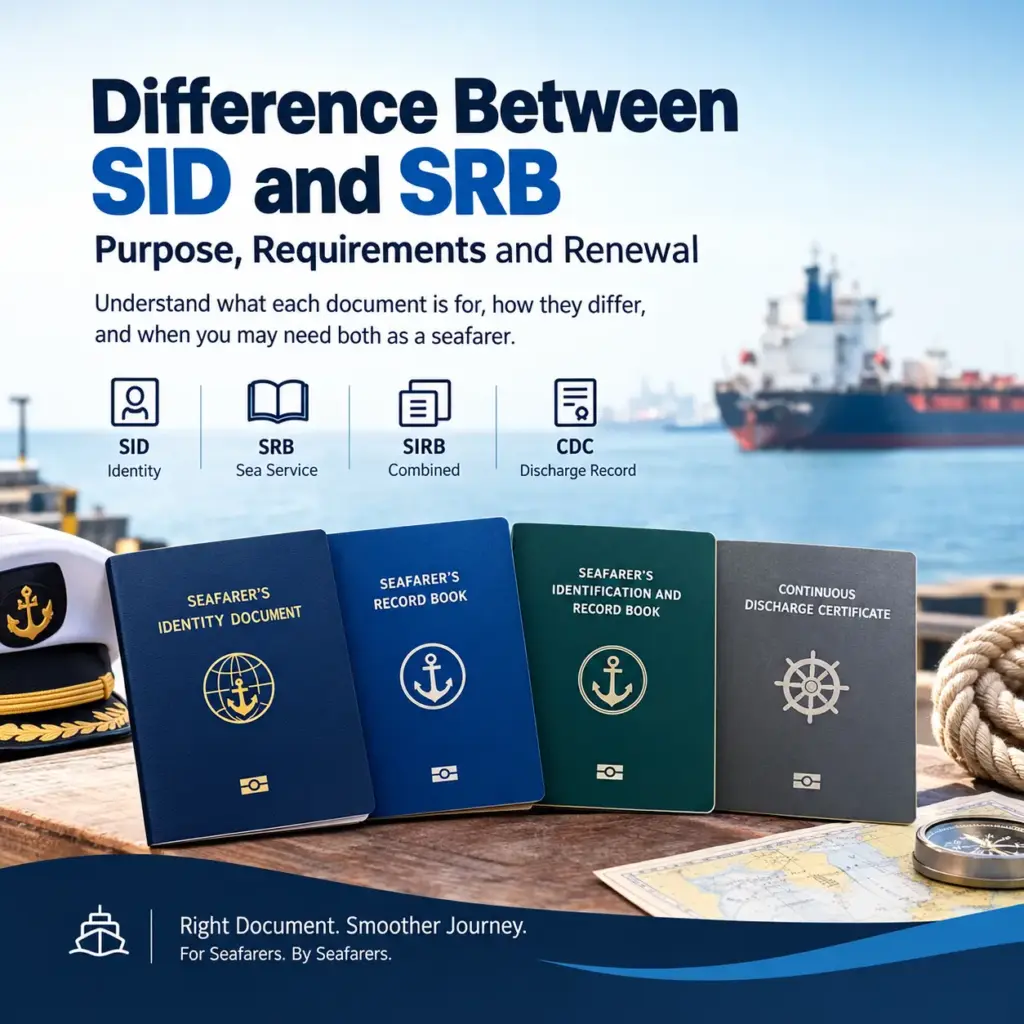 Difference Between SID and SRB: Why Seafarers Need Both Documents
