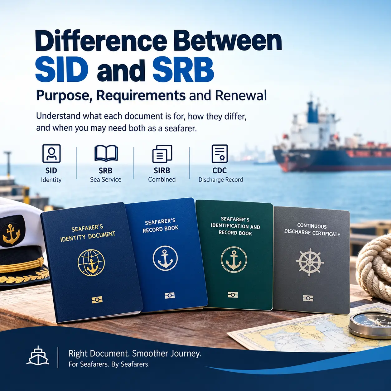 Difference Between SID and SRB: Why Seafarers Need Both Documents